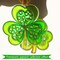 St. Patrick’s Day Shamrock Sun Catchers DIY Window Paint Art Kit – 32pcs Lucky Shamrock, Four-Leaf Clover & Rainbow Decorations for Party Favors, Crafts & Gifts
